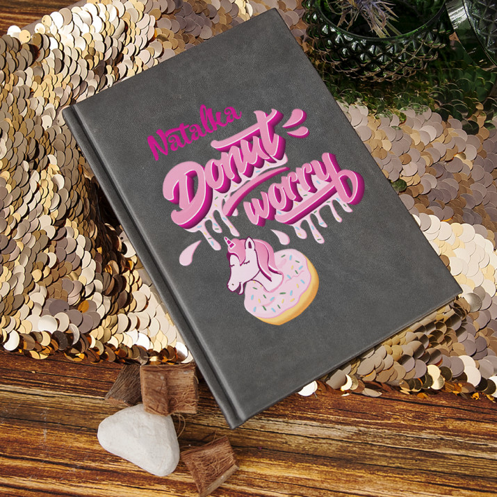 Donut worry - notatnik A5 z nadrukiem